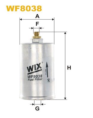 WIX FILTERS Polttoainesuodatin WF8038